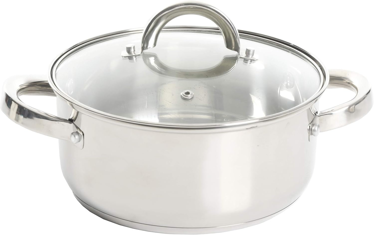 Oster Sangerfield Stainless Steel Cookware, 3.0-Quart Casserole Set w/Steamer Basket: Kitchen & Dining