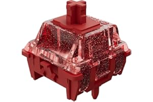 GATERON Magnetic Jade Ruby Keyboard Switches, Linear Factory Pre-lubed Freely Setting Pre-Travel 20mm Longer Spring Key Switches for Magnetic Gaming Keyboard (90)