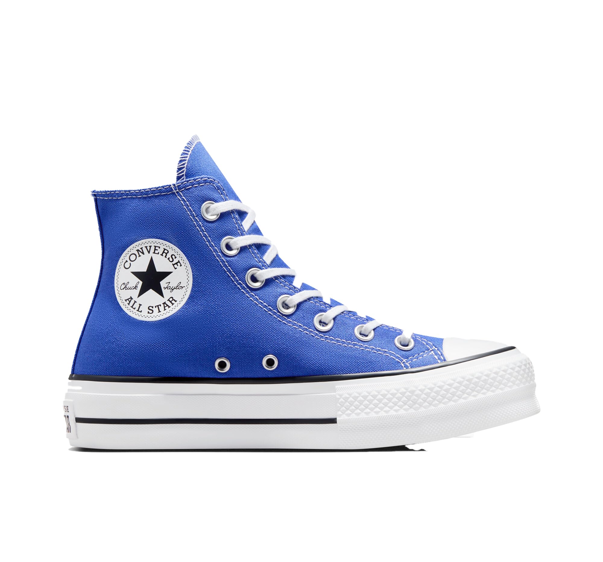 Converse Women's Sneaker, Blue Flame White Black, 7.5 Image Converse Women's Sneaker, Blue Flame White Black, 7.5 Image