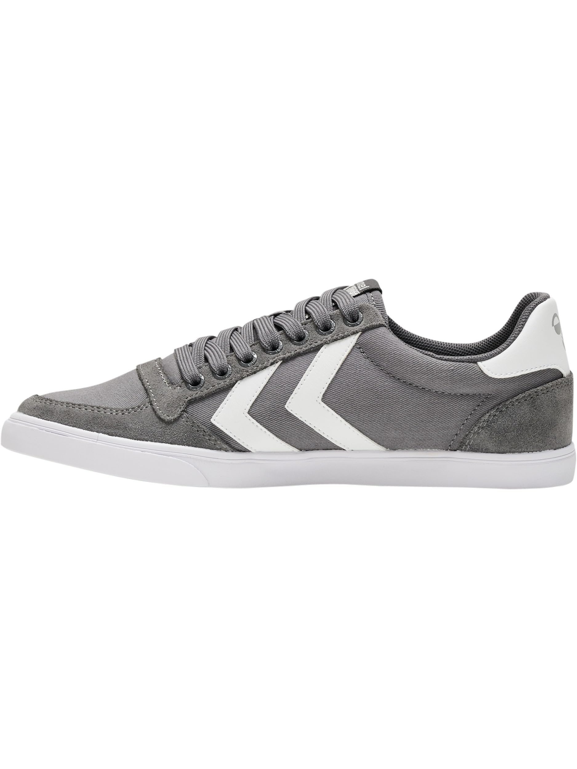 hummel Unisex Slimmer Stadil Low Sneaker, White/Grey, Size 45 6