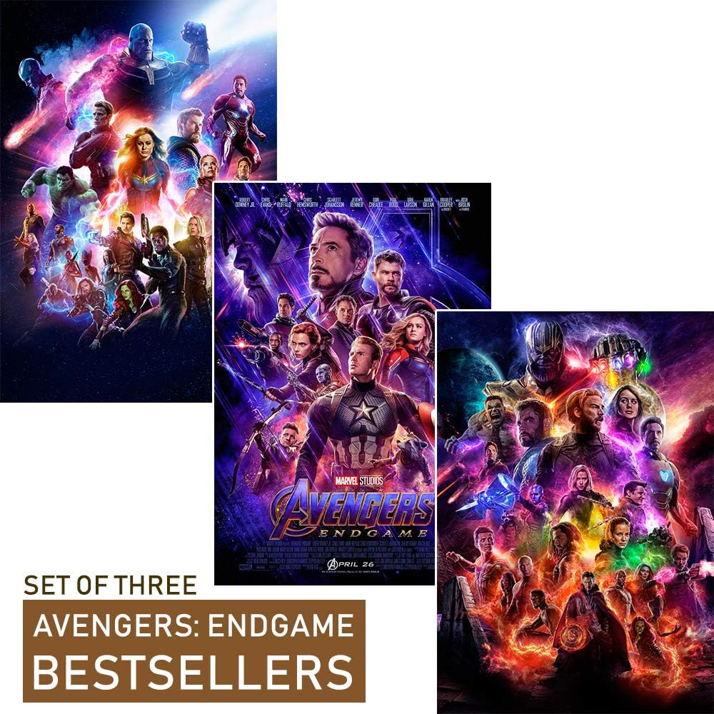 ZEMFO Combo of Avengers 4 Endgame Posters (Paper, 12x18-inches)