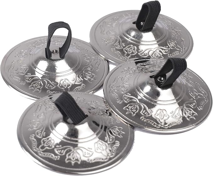 Dancers World SILVER Professional Finger Cymbal Sagats Zill