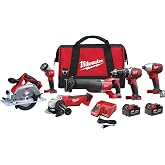 Milwaukee M18 Cordless LITHIUM-ION 6-Tool Combo Kit (2696-26)