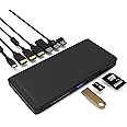 Zell Technologies Thunderbolt 3 USB-C 10 Port Docking Station, 65W Power Delivery, Dual 4k Display Dock for USB-C & Thunderbolt 3 Laptops