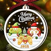Video Game Christmas Ornaments - Video Game Ornament - Gaming Ornaments for Christmas Tree - Gamer Ornament for Teen Boys, Teens - Gamer Gifts for Men - 2 Layered Wood Acrylic Gaming Ornaments 2025