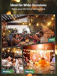 KYY 33(27+6) FT Solar String Lights Outdoor with