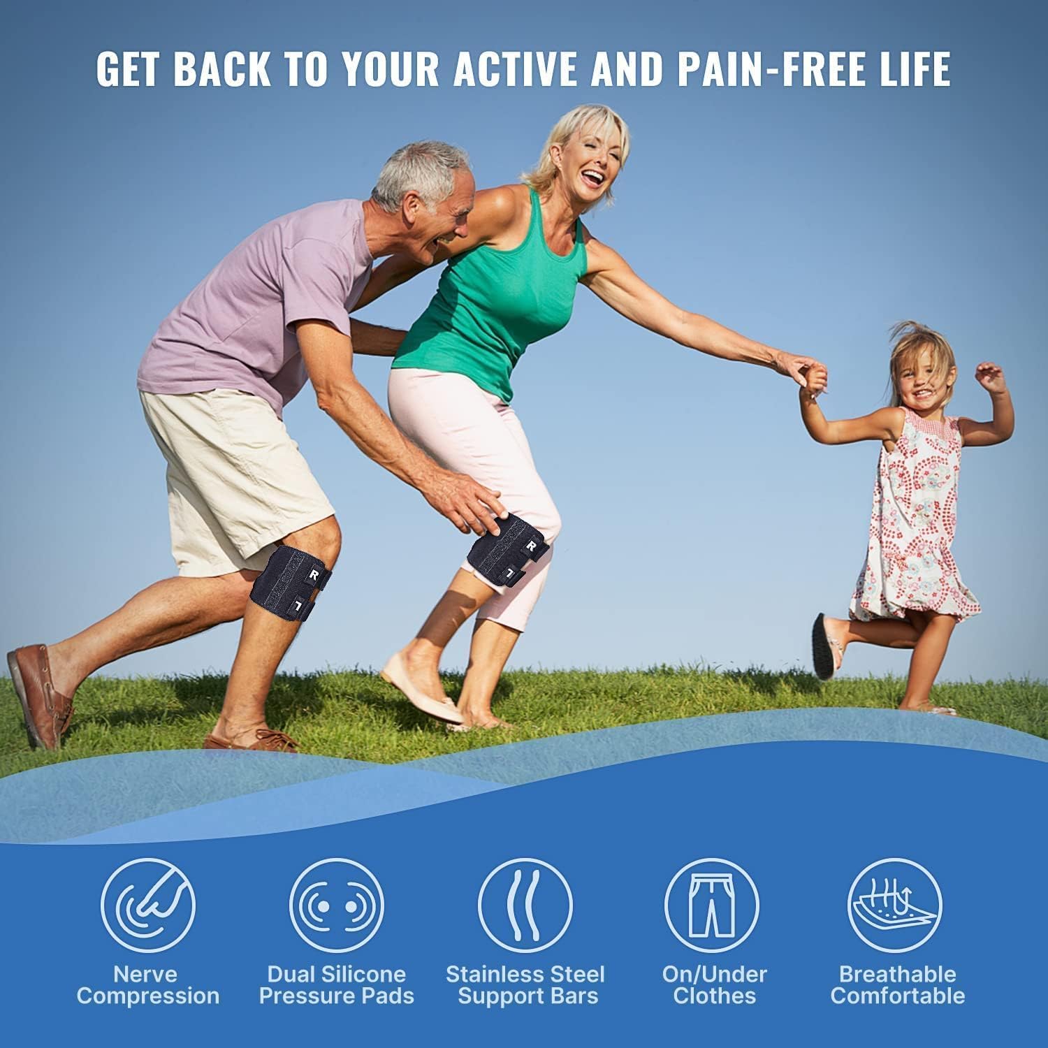 Fit Geno Sciatica Pain Relief Devices: Upgraded ReActive Plus Sciatica Pain Relief Brace – Sciatic Nerve Brace with Dual Pressure Pads Targeted Compression for Maximum Relief - Unisex