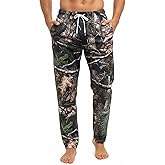 KOYI Camo Pajama Pants, Realistic Camouflage Print Lounge Pants, Cozy Unisex Sleepwear for Men Women, Novelty Pajama Bottoms