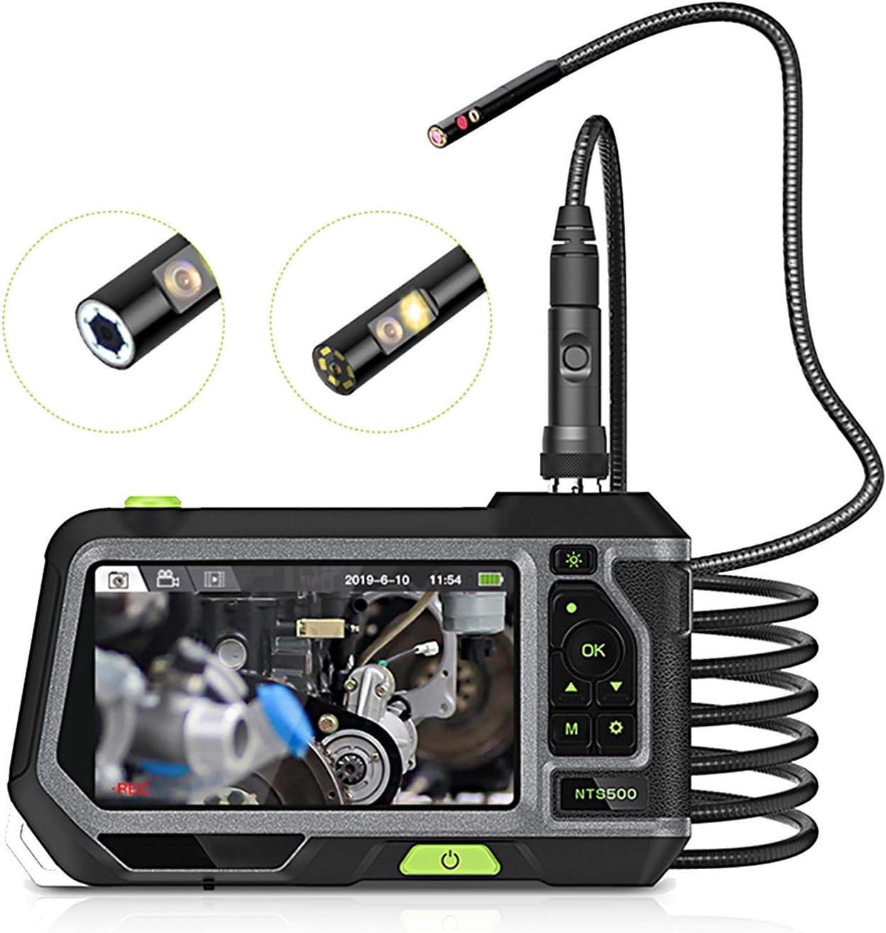 SHENYF 5 inch HD LCD Industrial Endoscope Borescope Camera Inspection