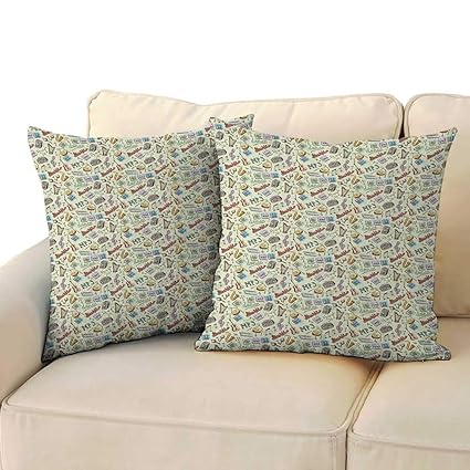 Amazon Com Renteriadecor Music Pillow Covers Drums Fun Keyboard