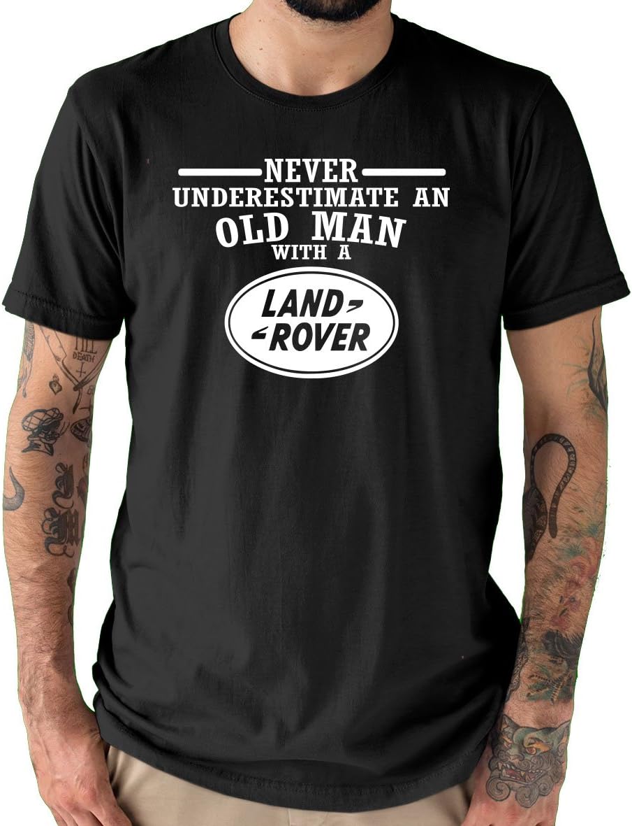Webbs Underestimate an Old Man with A Land Rover Men's Motor Comedy T-Shirt