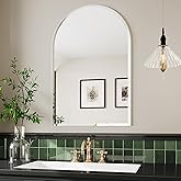 AUYHM Mirror for Bathroom,Arch Mirrors,espejos para baños,24x36 Frameless Bathroom Mirrors,Arched Wall Mirror,Bathroom for Over Sink