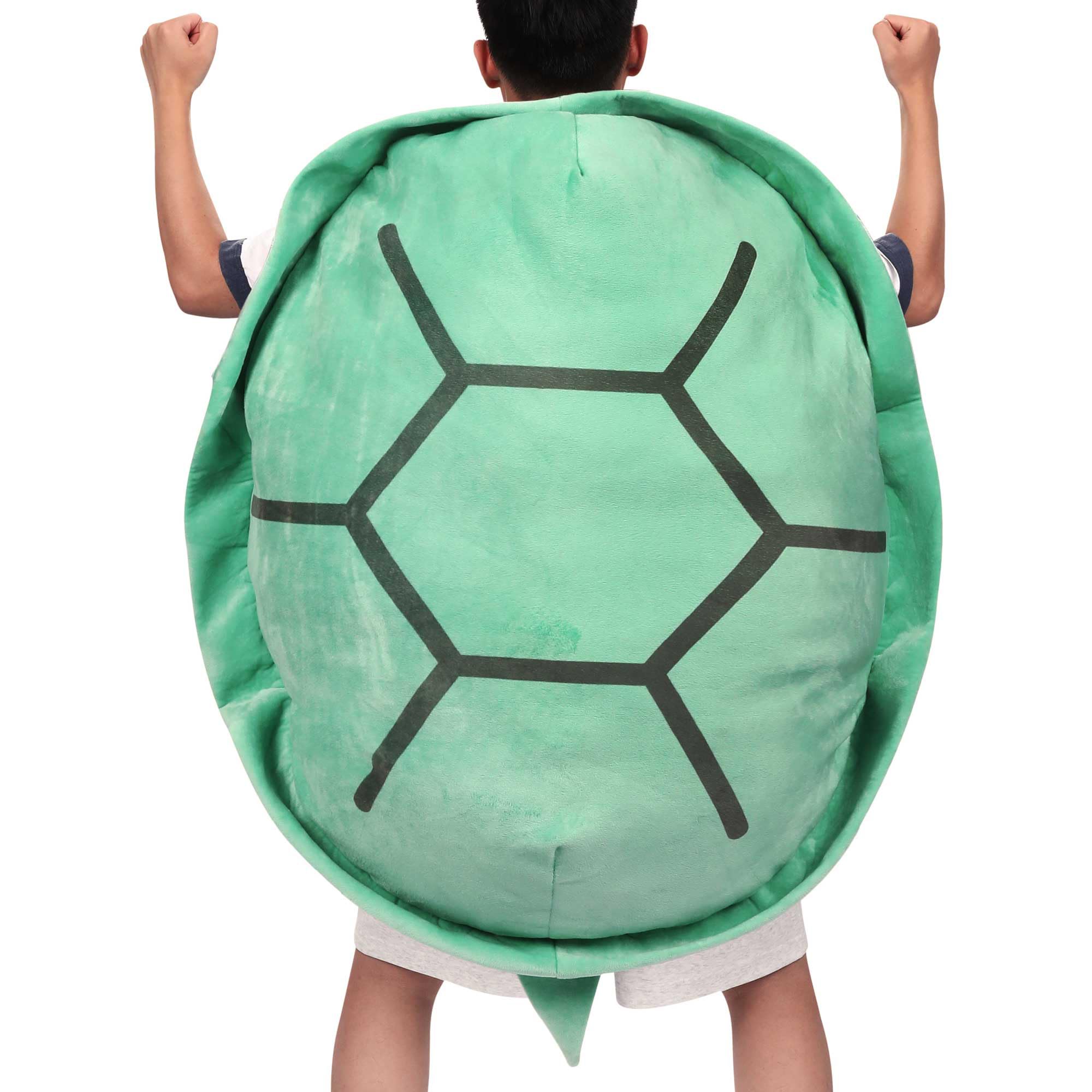Photo 1 of Hixaaai 40 Inch Giant Wearable Turtle Shell Plush – Soft Stuffed Animal Plush Pillow for Kids and Grown Ups, Funny Tortoise Dress-Up Gift for Halloween, Birthday, Cosplay, Home Decor (Green, 40in)
