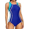 ATTRACO Womens One Piece Swimsuit Athletic Bathing Suits Training Sport Swimwear for Women