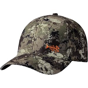 BASSDASH Camo Fishing Hunting Hat Unisex Adjustable Baseball Cap