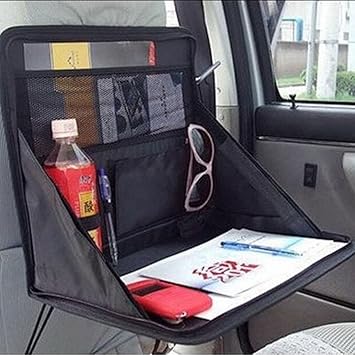 Shopo Travel Car Laptop Holder Tray Bag Mount Back Seat Auto Food Work Table Organizer Holder for Traveling