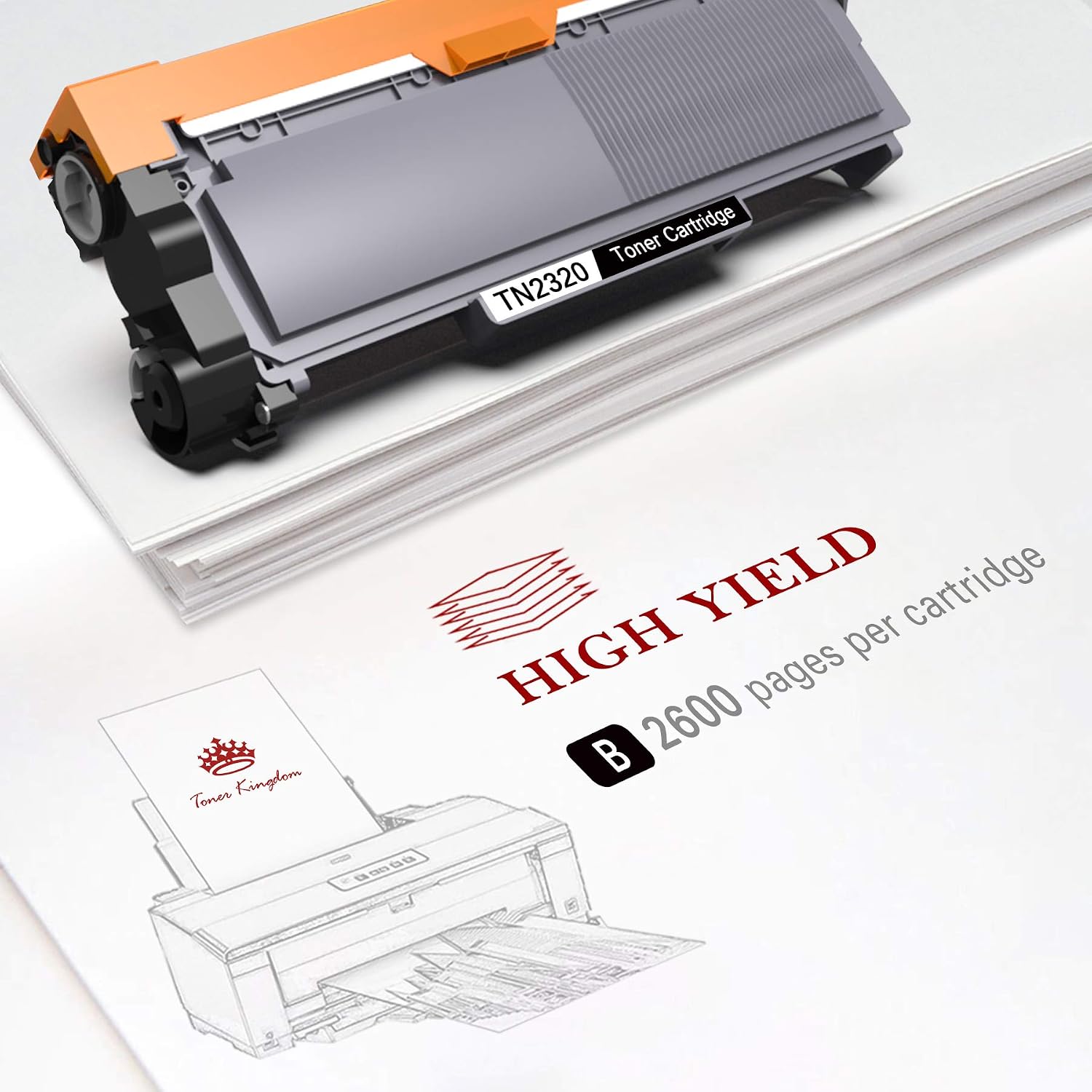 Toner Kingdom Compatible Toner Cartridge Replacement for Brother TN2320 for MFC-L2700DW MFC-L2700DN MFC-L2740DW MFC-L2720DW DCP-L2500D DCP-L2520DW HL-L2340DW HL-L2300D HL-L2365DW (Black - Image 4