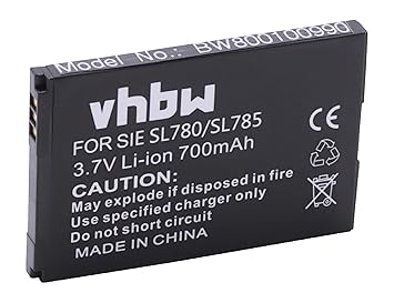 AKKU LI-ION 700mAh passend für SIEMENS GIGASET SL400, SL400A, SL400H, SL 400 A H ersetzt V30145-K1310K-X444, V30145-K1310-X44