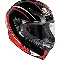 Amazon.com: AGV Corsa-7 Corsa R Adult Helmet - Black/Red/X-Large