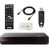 Sony BDP6700 4K Upscaling Blu-ray DVD Player Built in Wi-Fi - Remote Control - High Speed 4K HDMI Cable - Ultra USB Flash Dri