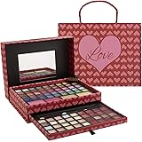 Makeup Kits for Teens - 2-Tier Love Make Up Gift Set and Eyeshadow Palette for Teen Girls and Juniors -Variety Shade Array - 
