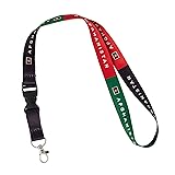 Country of Afghanistan Flag Lanyard for Keys