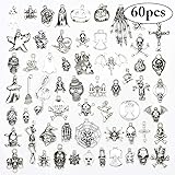 Zoylink 60PCS Halloween Charms Jewelry Findings Decorative Crafts Pendants