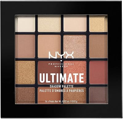 NYX Professional Makeup Ultimate Shadow Palette Warm Neutrals 16 Vegan Shades