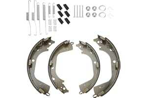 C-TZU 17960BF1 Rear Parking Drum Brake Shoes Set with Adjuster and Return Spring Kit for Chevy Silverado 1500 2008-2013 GMC Sierra 1500 2008-2013 - Replaces B960 BS960