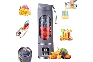Digital Display Juicer-Smart LED Display, Diet-Friendly Portable Multimode Blender Personal Electric USB 450ML Portable juice