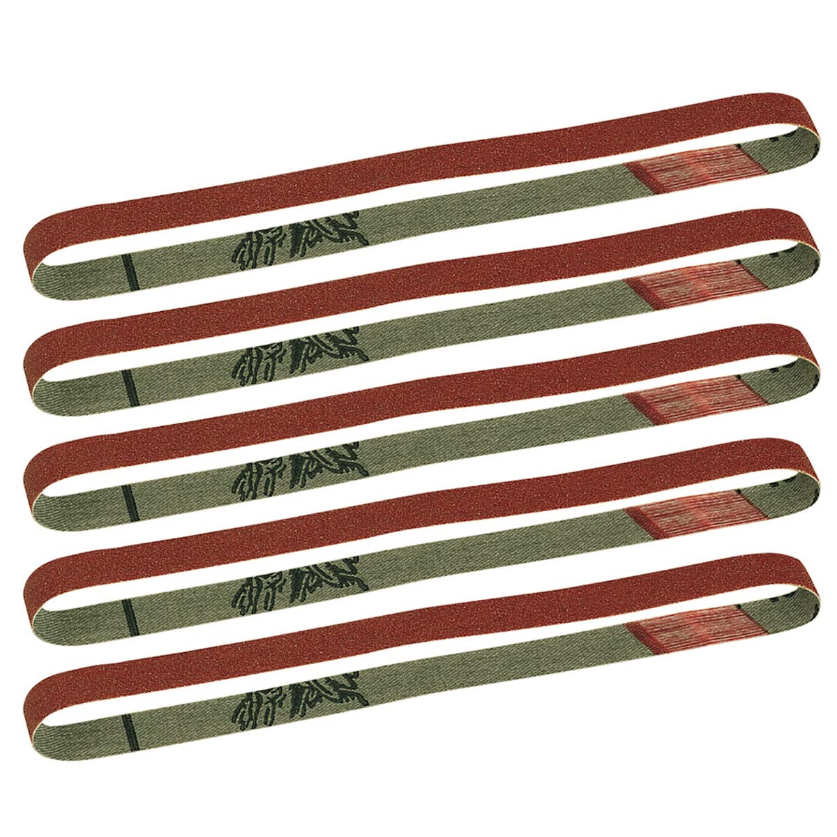 PROXXON 28579 180 Grit Silicon Carbide Sanding Belts for BSL 115/E, Red, 5 Piece