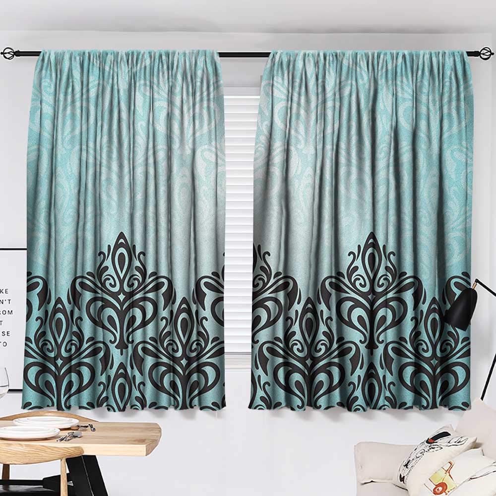 Amazon Com Warm Family Damask Simple Curtain Modern Damask Motif