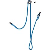 C.A.M.P. Unisex Adult Reel Duo 100 cm, Blue/Grey, One Size Adjustable | Fast, secure positioning at the anchor with the CAMP Reel Duo Positioning Lanyard