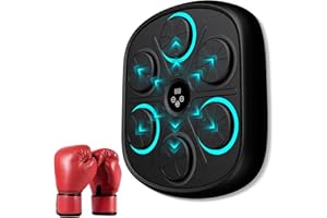 OurStarry 2025 New Model Smart Music Boxing Machine for Adults and Kids, Training Machine with LED Electronic Wall Mounted, Home Indoor Workout Equipment with Premium Boxing Gloves