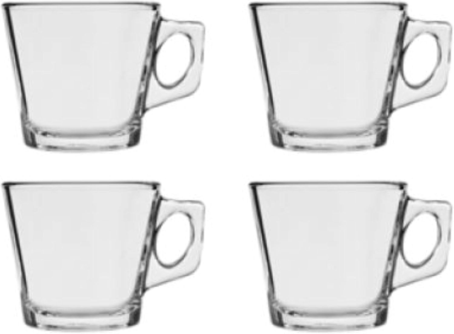 Pasabahce Barista Glass Espresso Cup 70ml(2.36oz) Set of 4 (Clear