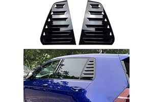 Window Louvers Compatible with Volkswagen VW Golf7 Golf MK7 7.5 2013-2019 Sporty Accessories Car Exterior Rear Side Window Lo