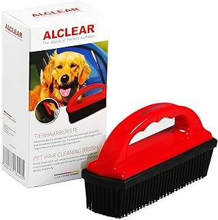 ALCLEAR 9519 Tierhaarbürste, befreit Autositze, Teppiche, Kofferraum spielend leicht von allen Hundehaaren