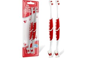 Dog Toothbrush for all Dogs, Soft-Bristled Tooth Brushing Kit, Easy Teeth Cleaning & Dental Care, Premium Non-Slip Handle Dua