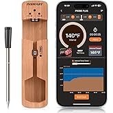 INSMART Smart Meat Thermometers, 330ft Range Wireless Meat Thermometer with Bluetooth, IPX7 Waterproof Thermometer Cooking, K
