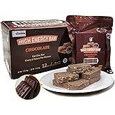BDH High Energy Bar Chocolate Flavor 6840Calorie | 1.44kg/12bags Emergency Survival Food Ration Bar Compressed Biscuits MRE f