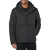 Amazon Essentials Mens Anorak Hooded Quarter-Zip Puffer Coat
