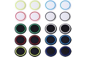 20PCS Colorful Controller Thumb Grips - Silicone Caps for PS4, PS5, Xbox, Enhanced Precision & Durability, Game Joystick Thum