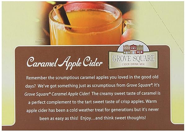 GROVE SQUARE CIDER SINGLE SERVE CUPS, CARAMEL APPLE, 24 COUNT (PACK OF 1)