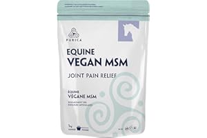 PURICA Equine Vegan MSM Powder 1kg 100 Servings, Horse Supplement to Support Healthy Joint, Promote Strong Bones and Flexible