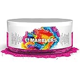 MARBLERS Red Mica Powder [Magenta] 1oz (28g) | Cosmetic Grade | Epoxy Resin Pigment | Dye | Non-Toxic, Vegan, Cruelty-Free | Lip Gloss, Nails, Body Butter | Bath Bomb, Candle & Soap Making