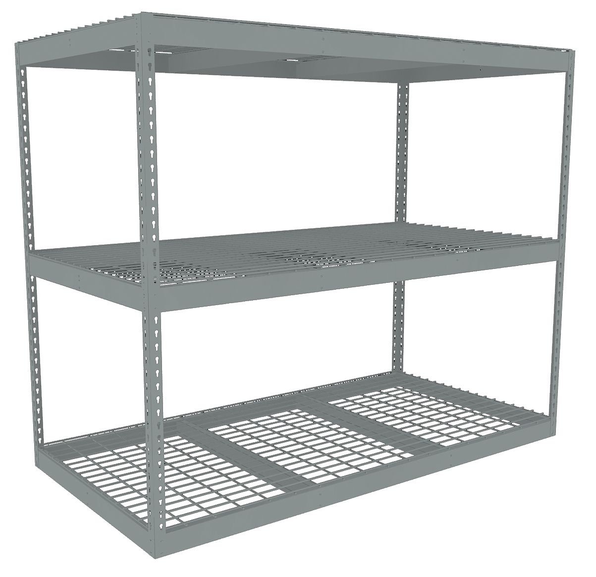 Tennsco ZLE57236S3W 72 x 36 x 60 Steel Boltless