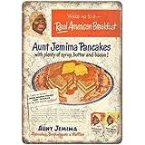 Aunt Jemima Pancake Waffle Mix 8x12 Inches Retro Vintage Decor Sign Metal Tin Sign Home Bar Wall Decor JSBZ-0390