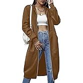 ELESOL Women Casual Zip up Fleece Hoodies Tunic Sweatshirt Long Hoodie Jacket S-XXXL