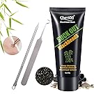 Charcoal Black Mask,Peel off Mask,Blackhead Remover Tools,Black Mud Face Mask,Farewell Strawberry Nose