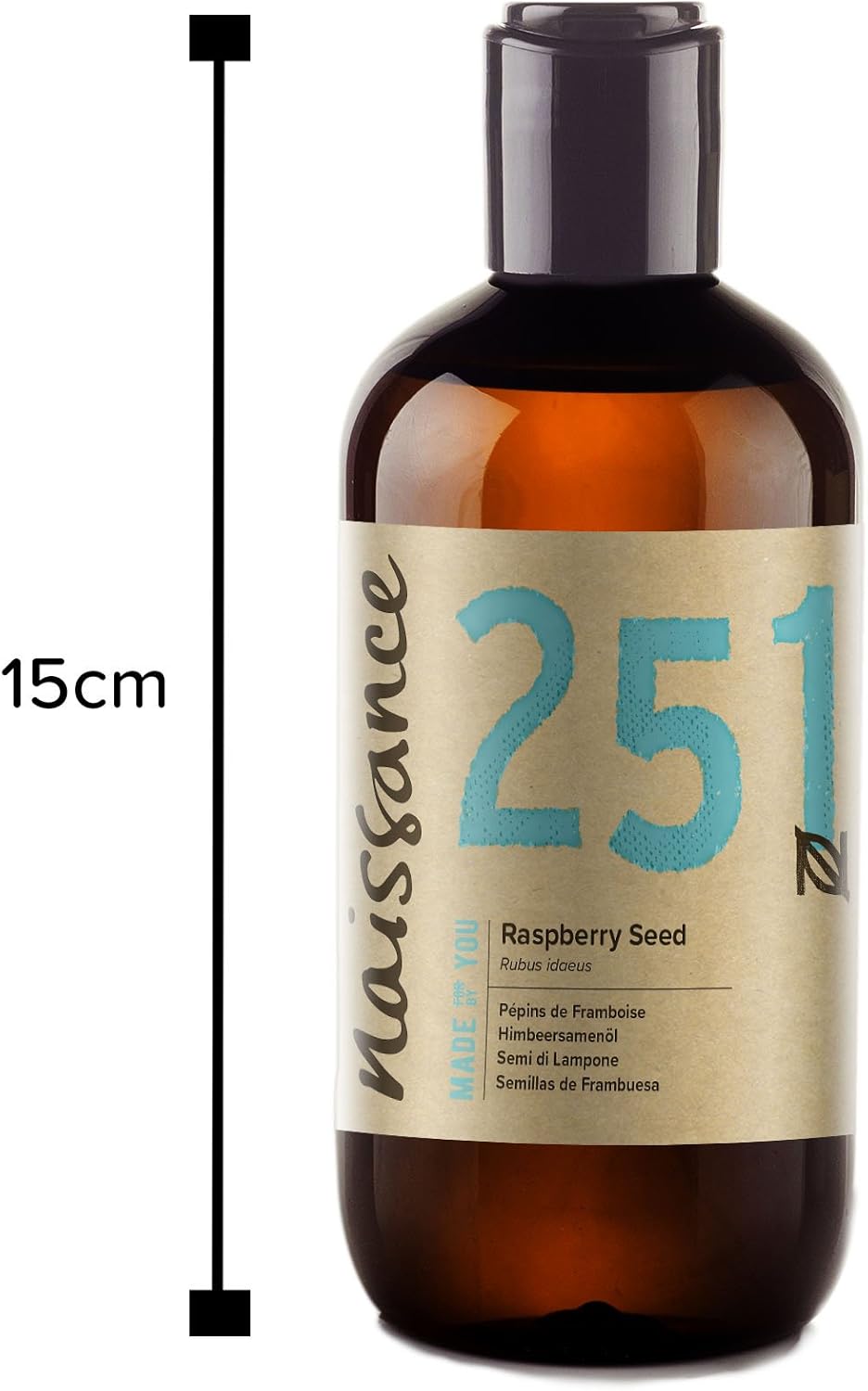 Naissance Red Raspberry Seed Oil (No. 251), 100ml, Natural, Cold Pressed, Vegan, Hexane Free, No GMO - Image 3
